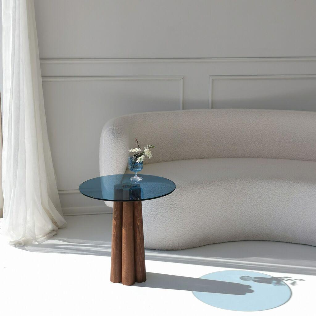 Hanah Home Klub sto Thales, 50x50x50 cm, Tamnoplavi