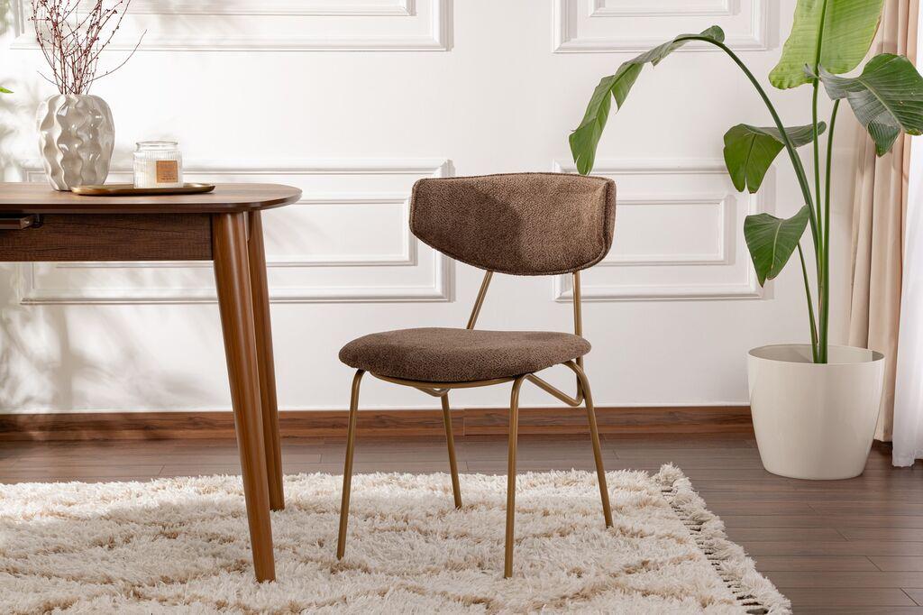 Hanah Home Set trpezarijskih stolica Nancy , 2 komada,  Smeđe boje