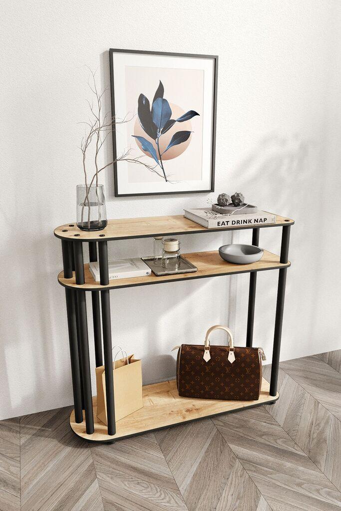 Hanah Home Komoda Caprio, 90x30x84 cm, Boja hrasta