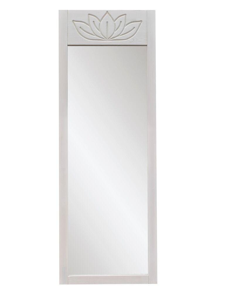 Hanah Home Samostojeće ogledalo Lotus, 55x155x2 cm,  Belo