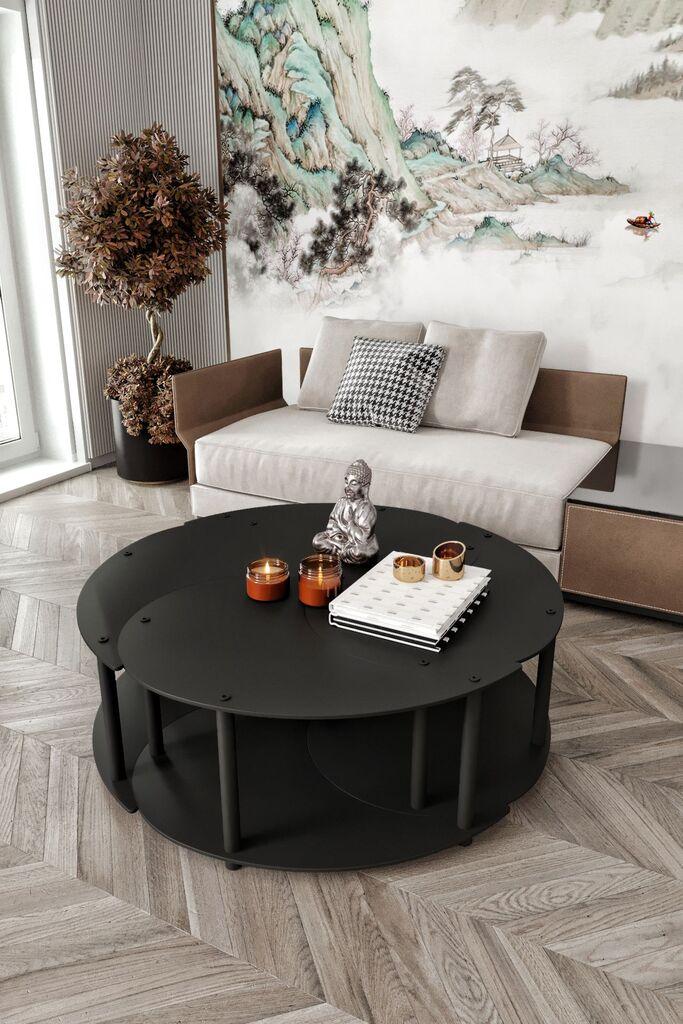 Hanah Home Set klub stolova Yi Yang4L 70, 4 komada, Crni