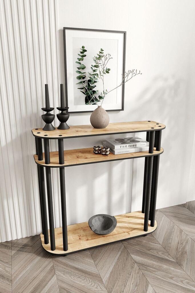 Hanah Home Komoda Cruise, 90x30x84 cm, Boja hrasta