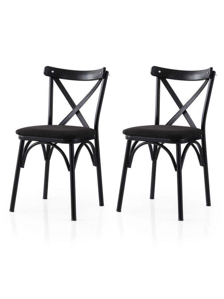 Hanah Home Set trpezarijskih stolica  Ekol 290 V2, 2 komada,  Crni