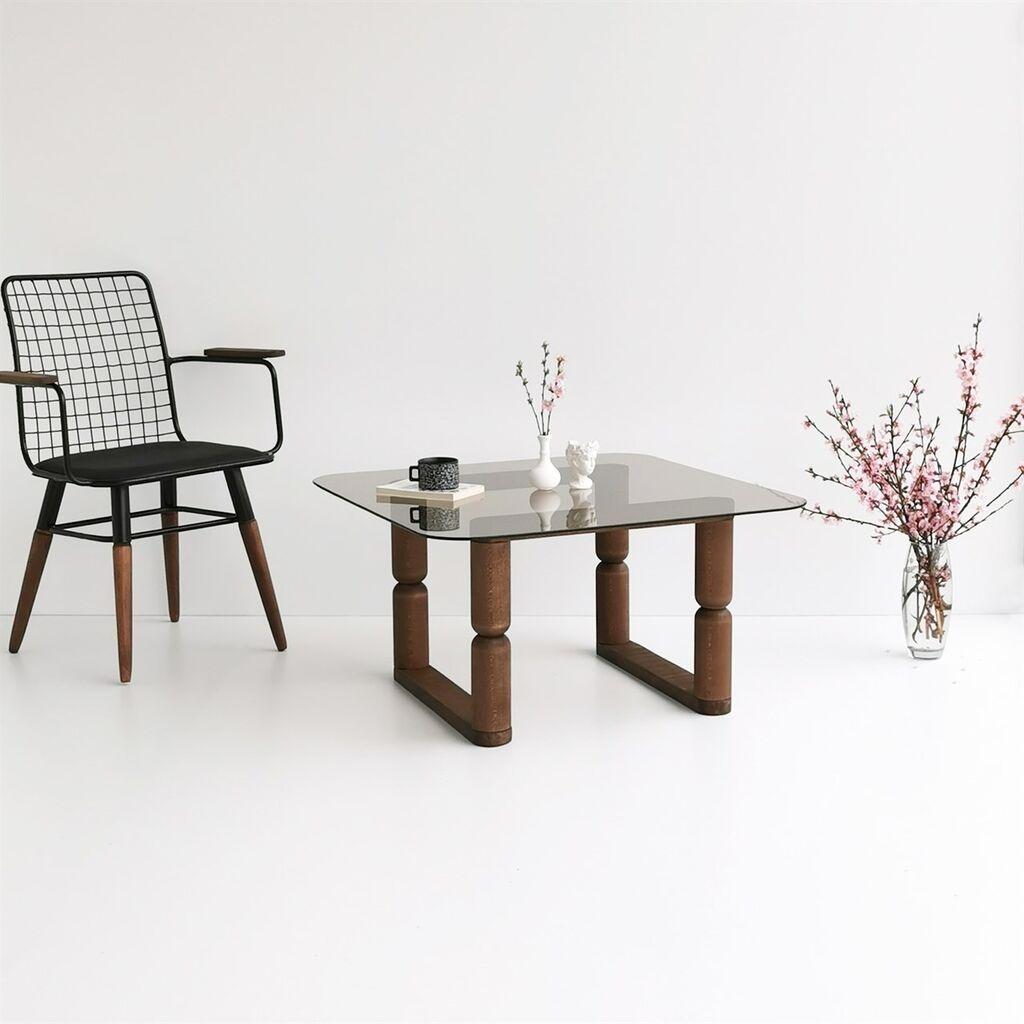 Hanah Home Klub sto Stoa, 80x42x80 cm, Smeđi