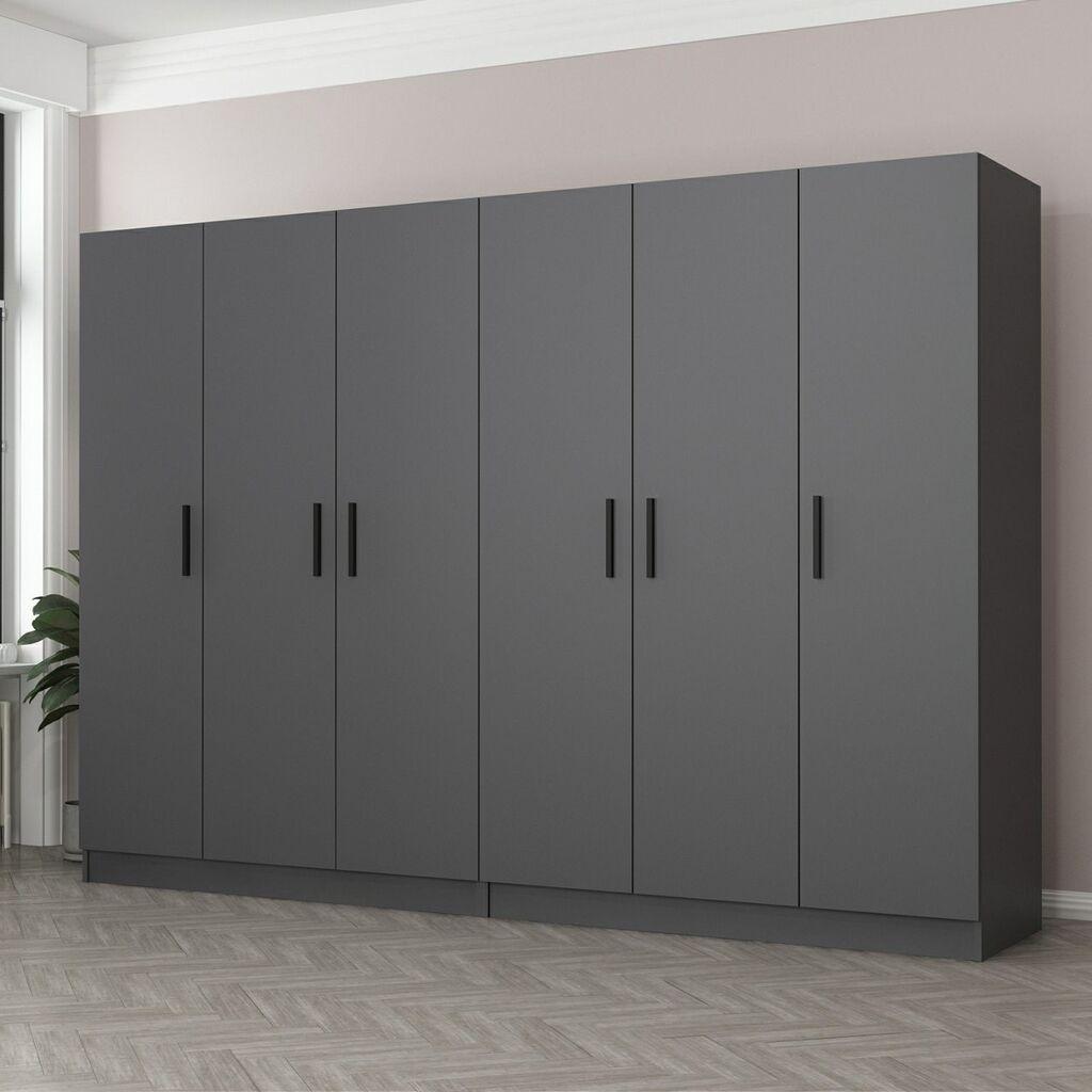 Hanah Home Garderober Kale-4977, 270x190x52 cm, Antracit