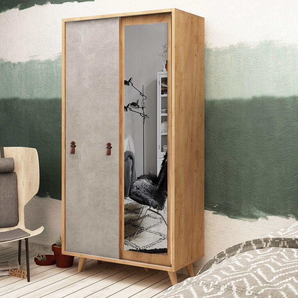 Hanah Home Garderober Rana, 100x190x60 cm, Hrast