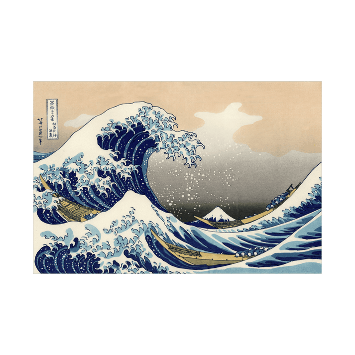 Canvas Slika na platnu The Great Wave off Kanagawa, Hokusai, 150 x 100 cm