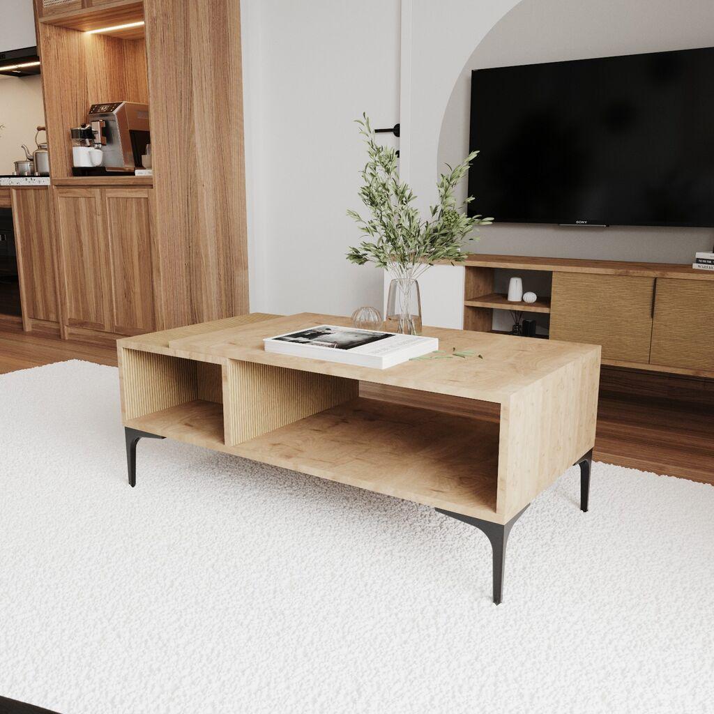 Hanah Home Klub sto Tarz, 90x39x50 cm, Krem