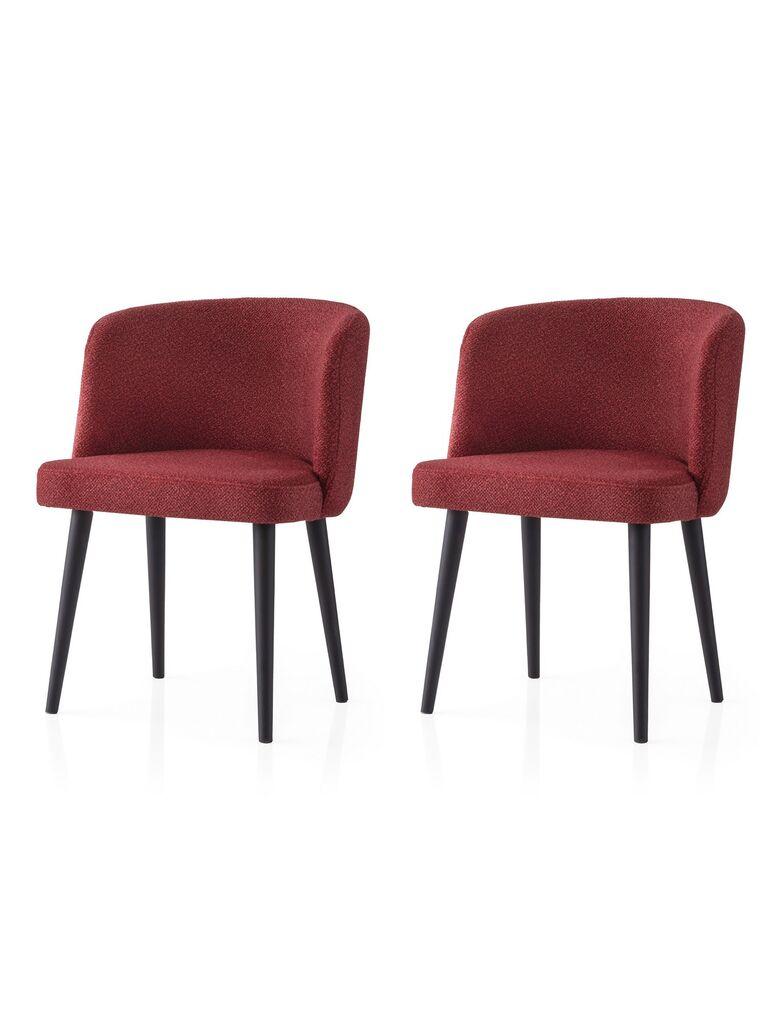 Hanah Home Set trpezarijskih stolica  Soft 4109 V2, 2 komada,  Bordo