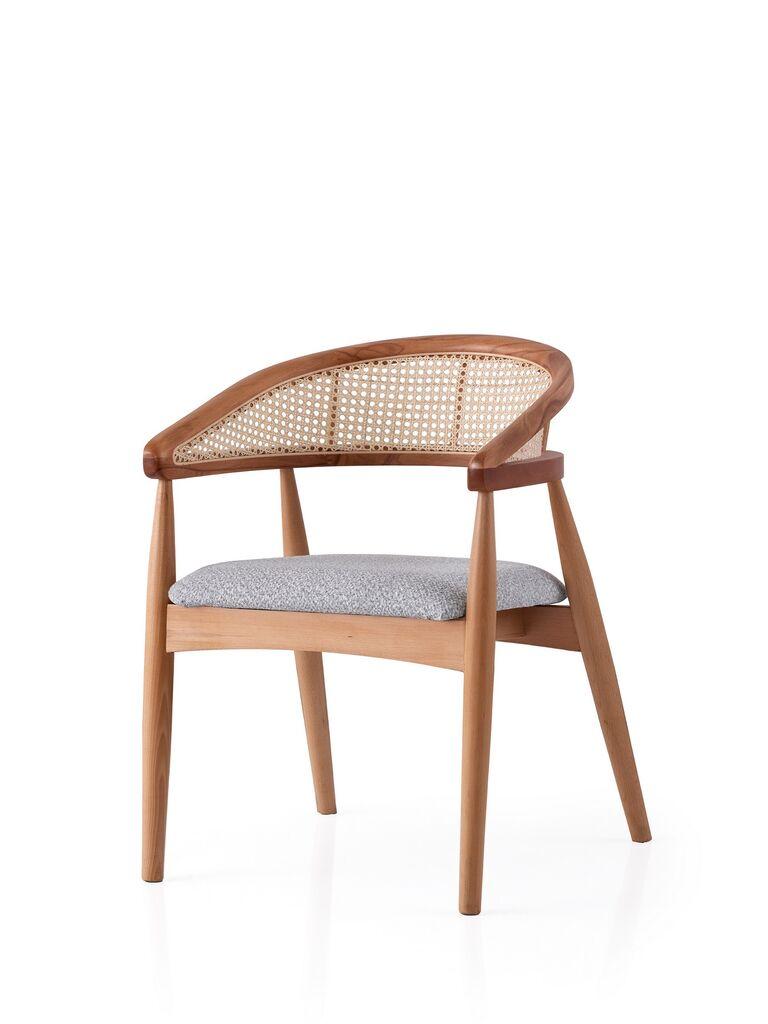 Hanah Home Trpezarijska stolica Atlas 4351, 53x75x53 cm,  Siva