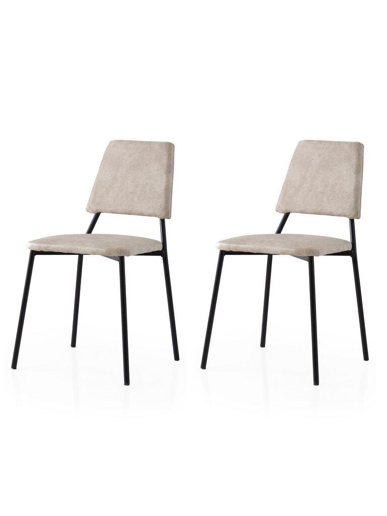 Hanah Home Set trpezarijskih stolica  Lima 4551 V2, 2 komada,  Prljavo Beli