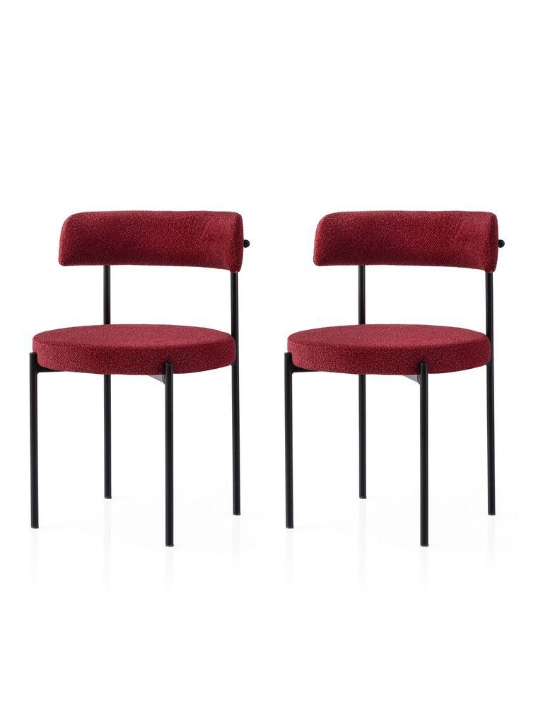 Hanah Home Set trpezarijskih stolica  Gini 4009 V2, 2 komada,  Crveni