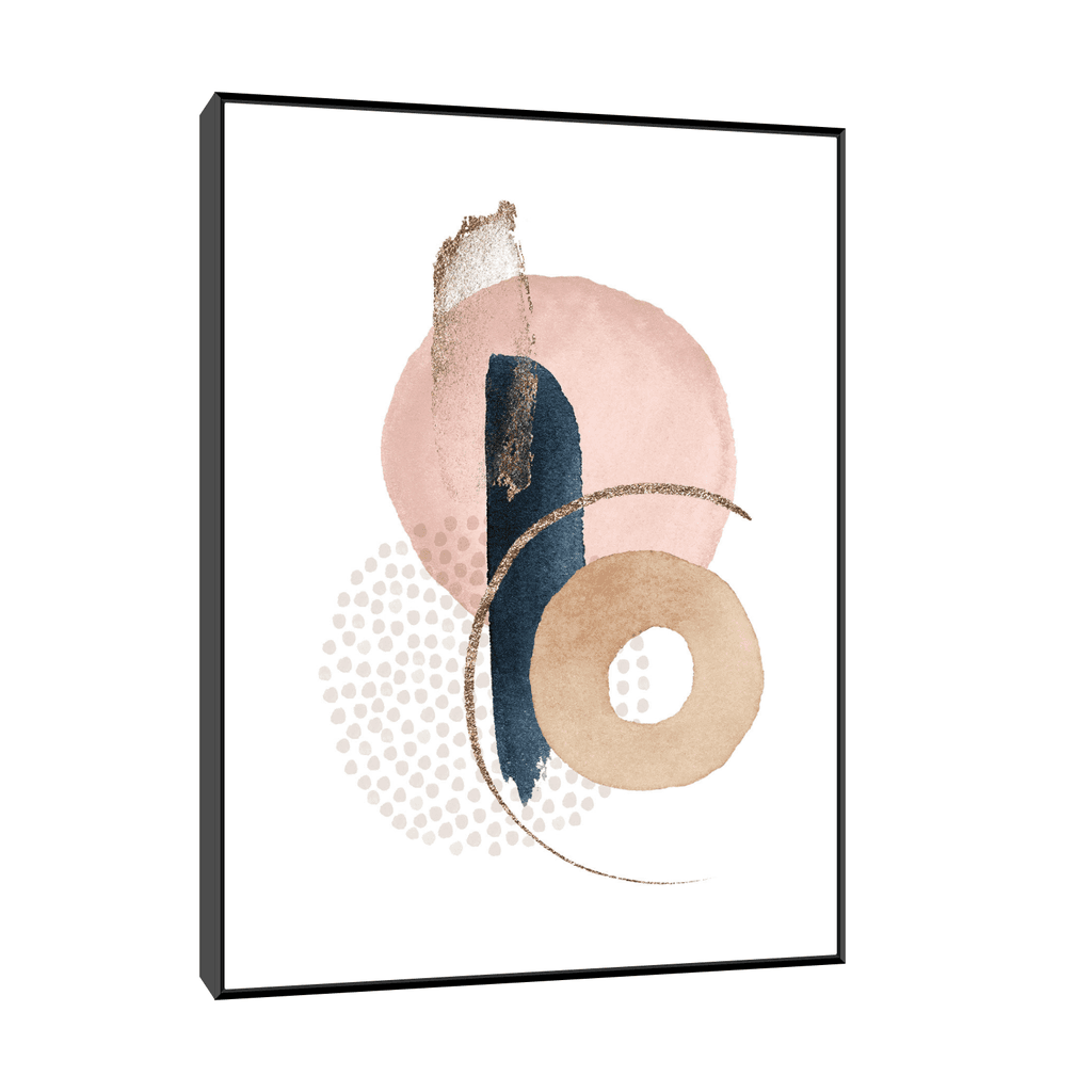 Canvas Slika na planu Zidna prašina I, 30x40 cm, Sa ramom, Crna