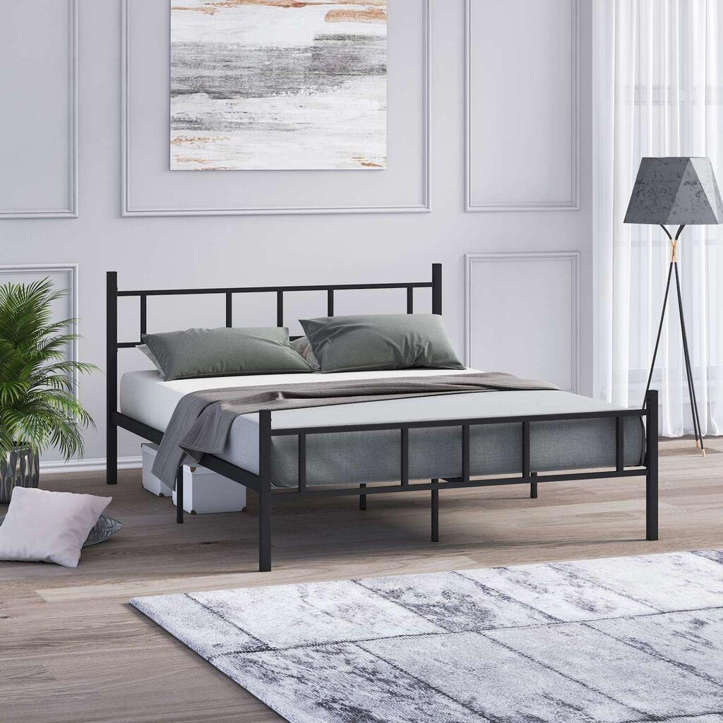 Hanah Home Francuski ležaj Akin, 150x88x200 cm, Crni