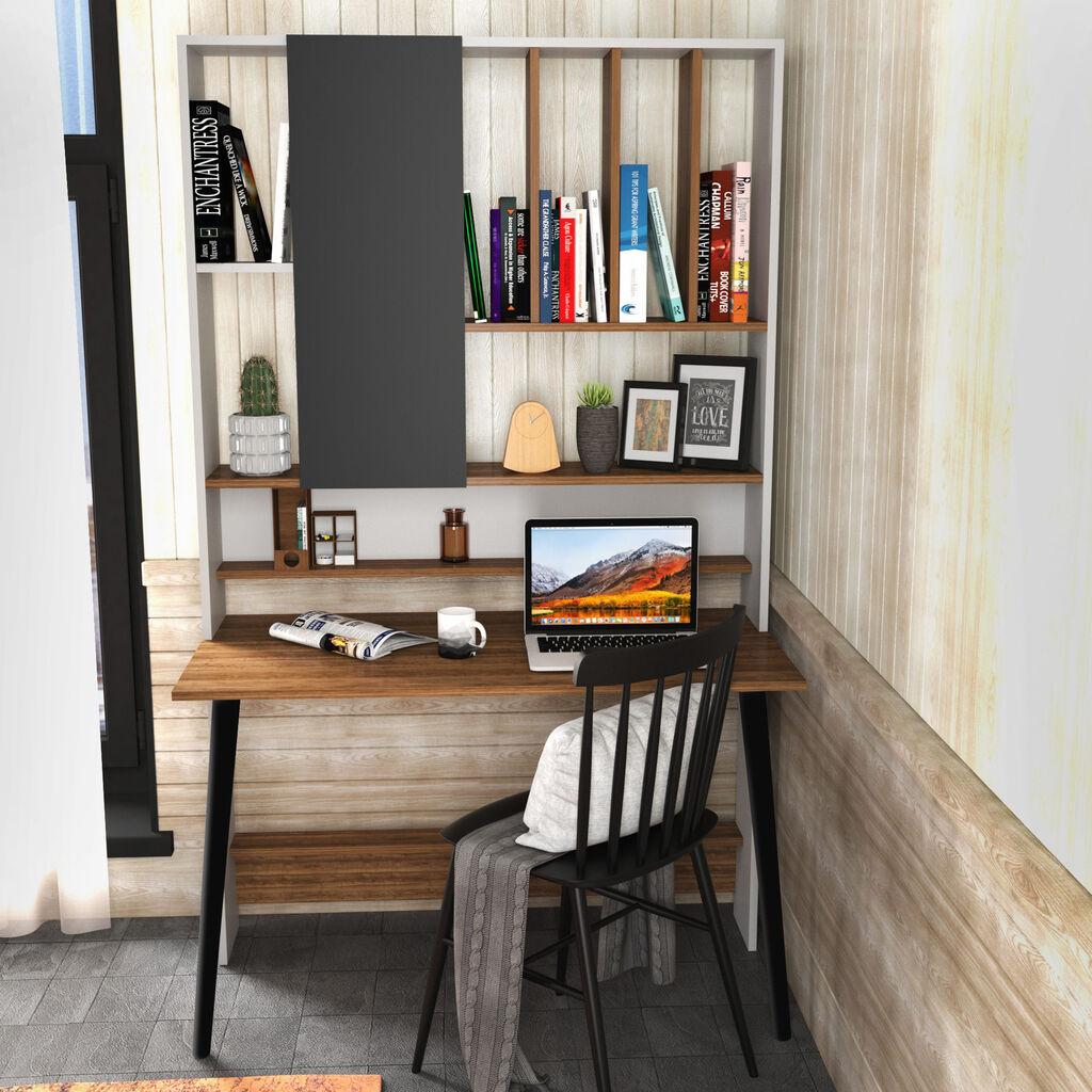 Hanah Home Radni sto , 120x196,6x60 cm, Orah-beli