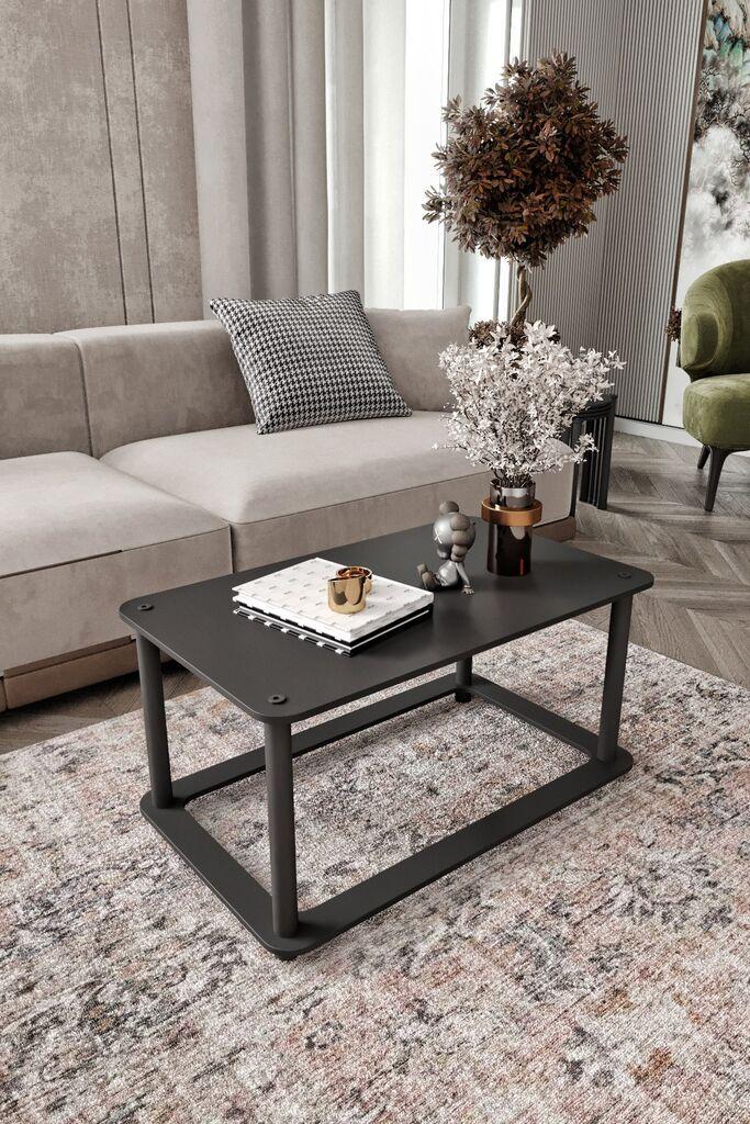 Hanah Home Klub sto Hole Rect, 70x38x42 cm, Crni