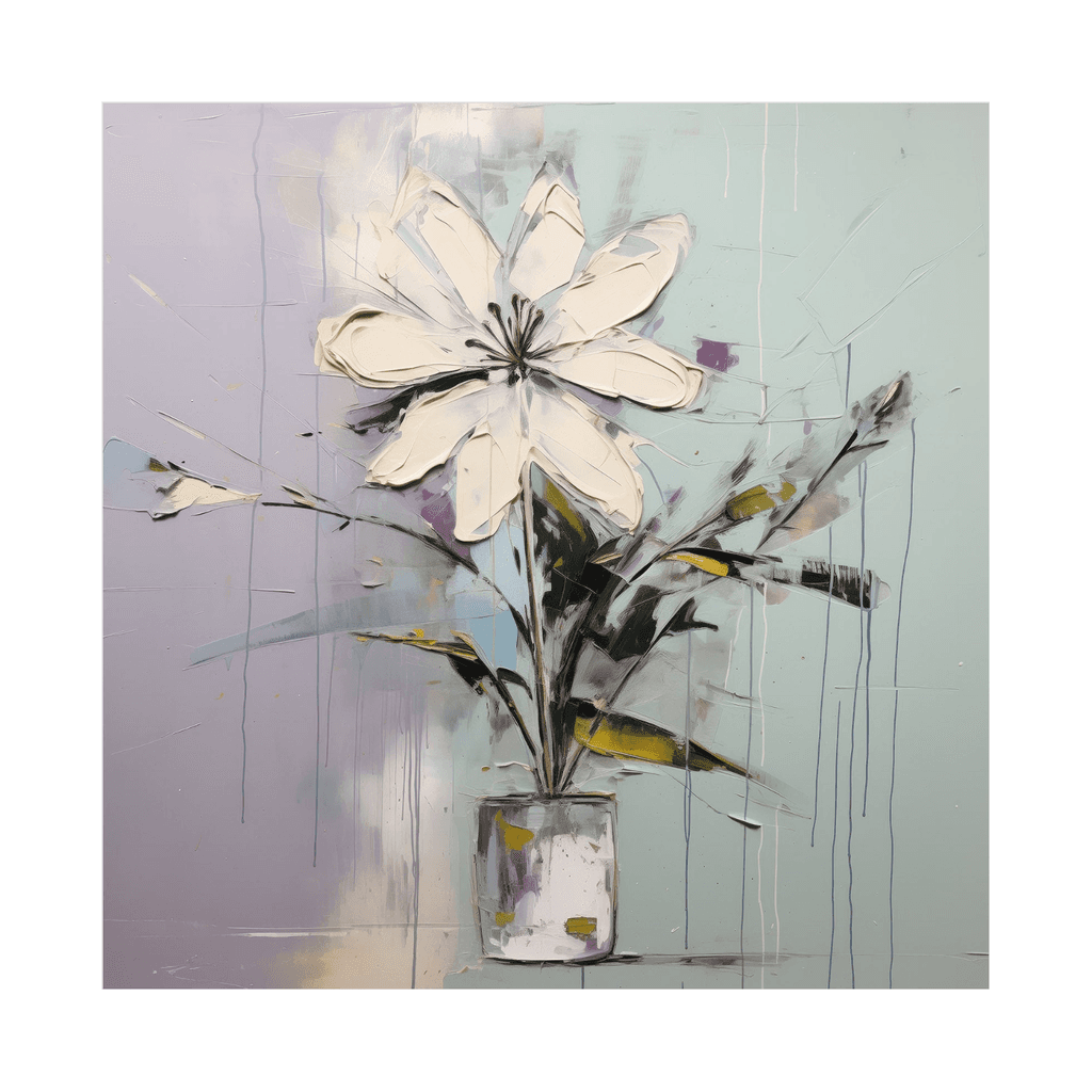 Canvas Slika na platnu Pastelni cvet III, 50x50 cm