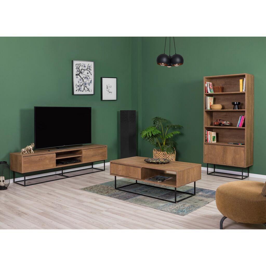 Hanah Home Set nameštaja za dnevnu sobu Laxus 11, Boje oraha