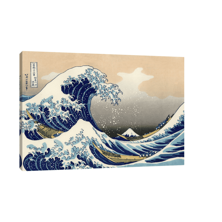 Canvas Slika na platnu The Great Wave off Kanagawa, Hokusai, Bez rama, 90 x 60 cm