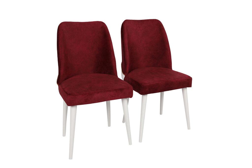 Hanah Home Set trpezarijskih stolica  Nova 081 V2, 2 komada,  Bordo