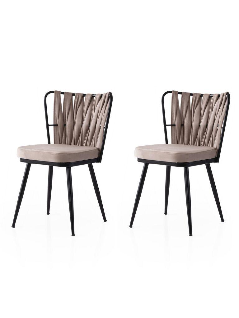 Hanah Home Set trpezarijskih stolica  Kusakli 222 V2, 2 komada,  Smeđe boje