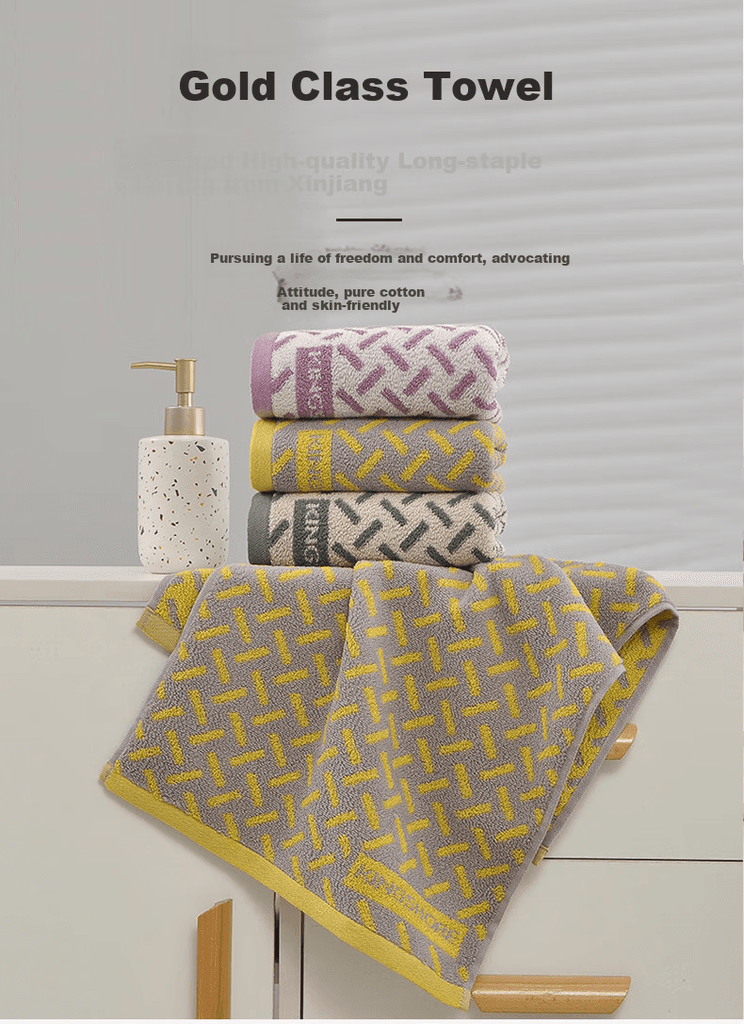 King Shore Set peškira, 34x70cm, 3 komada, Višebojni