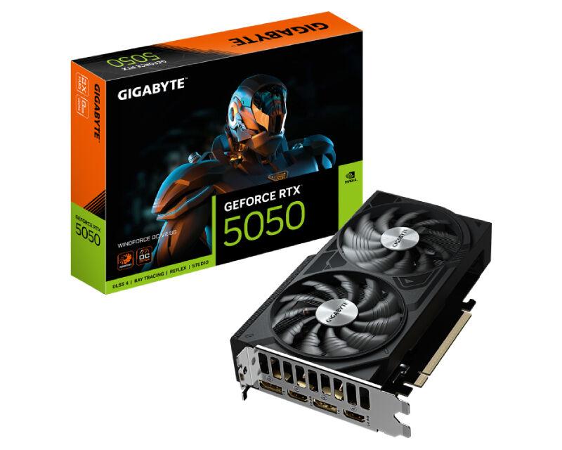 Gigabyte Grafička kartica nVidia GeForce RTX 5050 WINDFORCE OC V2 8GB 128bit GV-N5050WF2OCV2-8GD rev 1.0 grafička karta