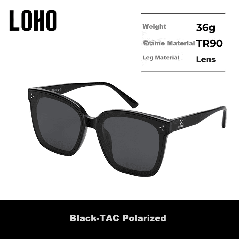 Loho Unisex naočare za sunce, Crne