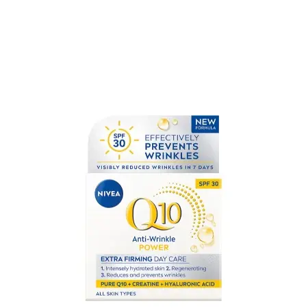 Nivea Krema za lice Visage Q10+ Anti-Wrinkle + Firming, Dnevna, SPF30, 50 ml