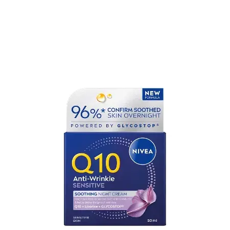Nivea Krema Visage Q10+ Anti-Wrinkle Sensitive noćna, 50 ml