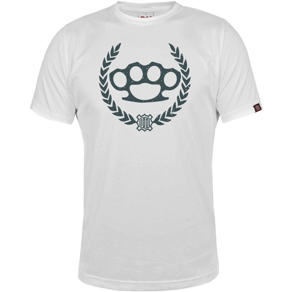 Muška majica kratkih rukava 011 street rebel bokser, Bela