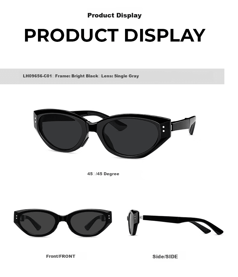 Loho Unisex naočare za sunce, Crne