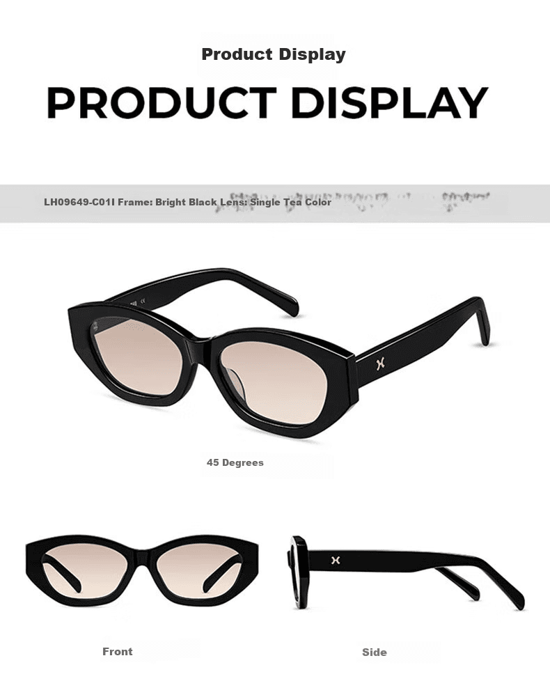 Loho Unisex naočare za sunce, Crne