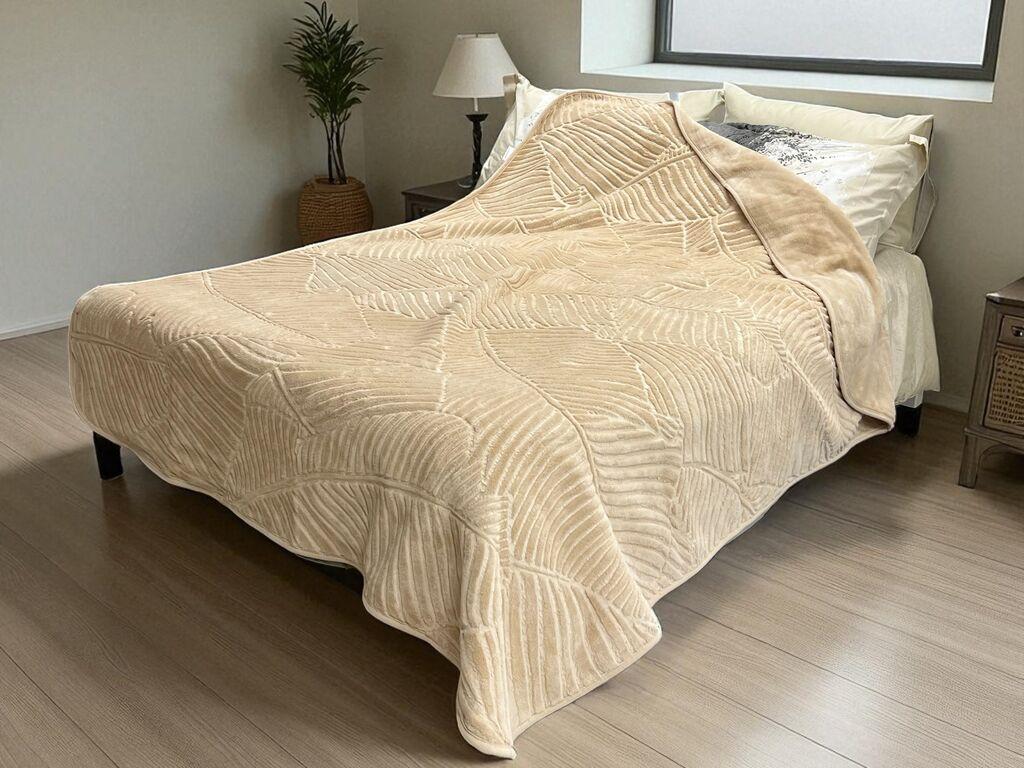 Viktorija Ćebe Merinos A4 List, 220x160 cm, Krem