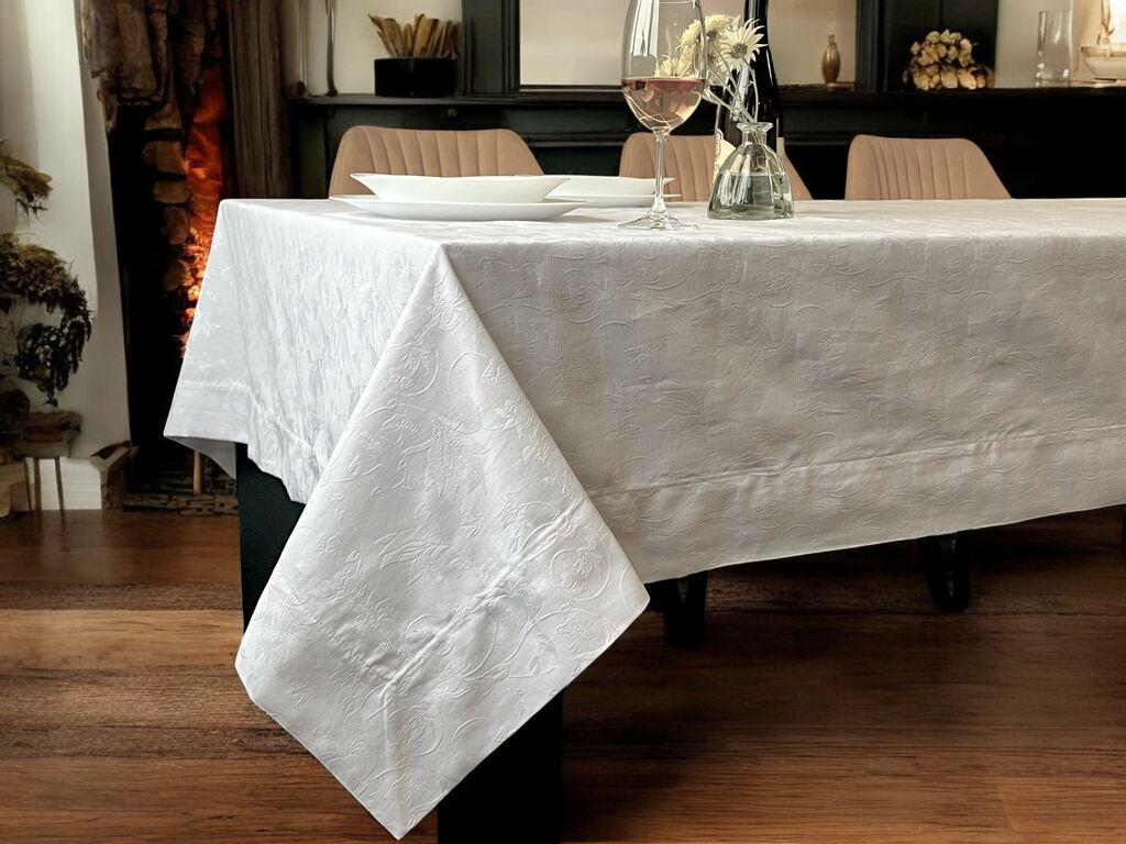 Viktorija Stolnjak Gizem, 160x300 cm, Beli