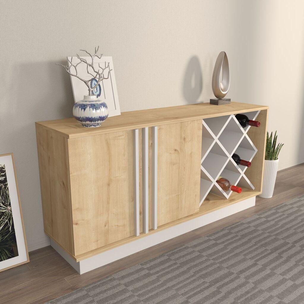 Hanah Home Komoda Luna, 70x40x148 cm, Boje hrasta