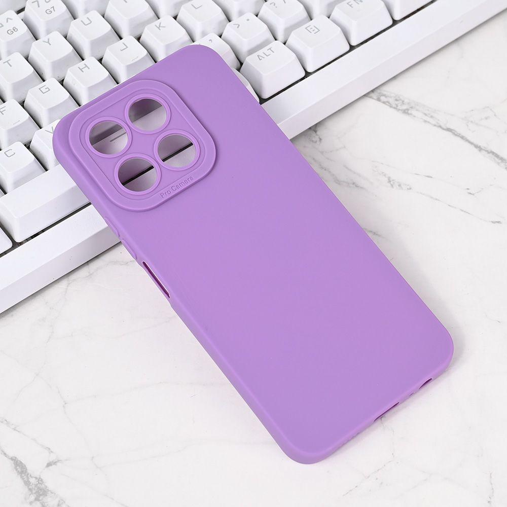 Maska za Honor X6c Silikonska, Pro Camera, Ljubičasta