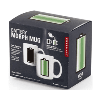 Kikkerland Šolja Morph battery, Bela