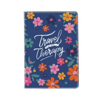 Print4Party Futrola za pasoš Travel is My Therapy, Šarena