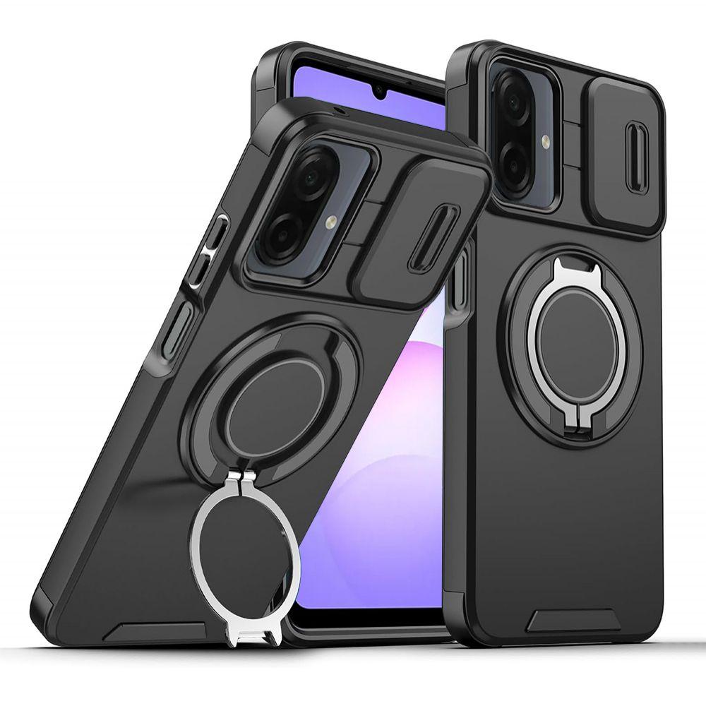 Maska za Samsung A075F Galaxy A07 CamShield Ring stand, Crna