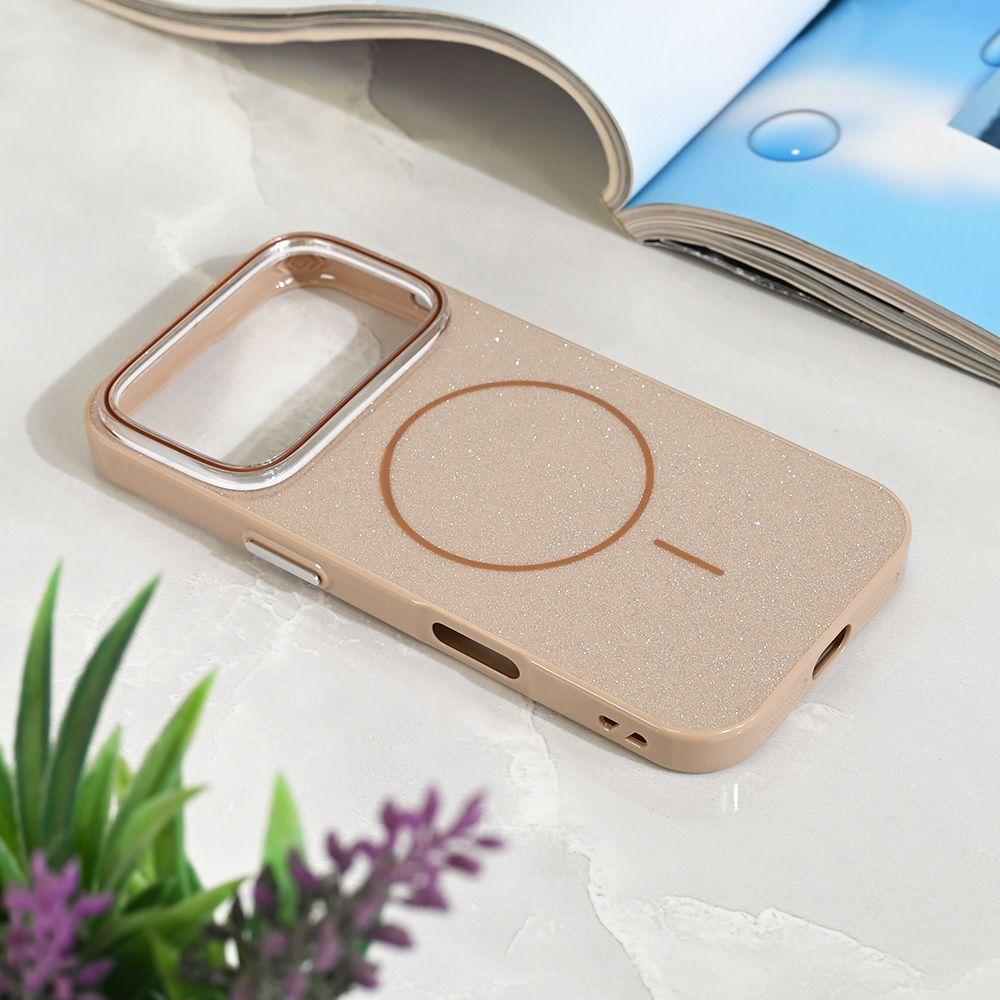 Maska za iPhone 17 Pro 6.3 Magsafe Sparkle Dust, Zlatne boje