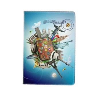 Print4Party Futrola za pasoš World, Šarena