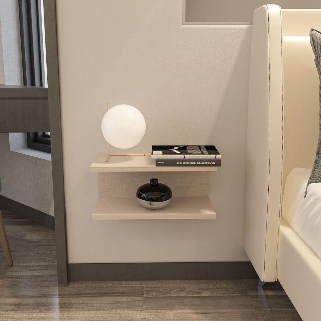 Hanah Home Noćni stočić Ramira, 45x19.6x23.8 cm, Bež