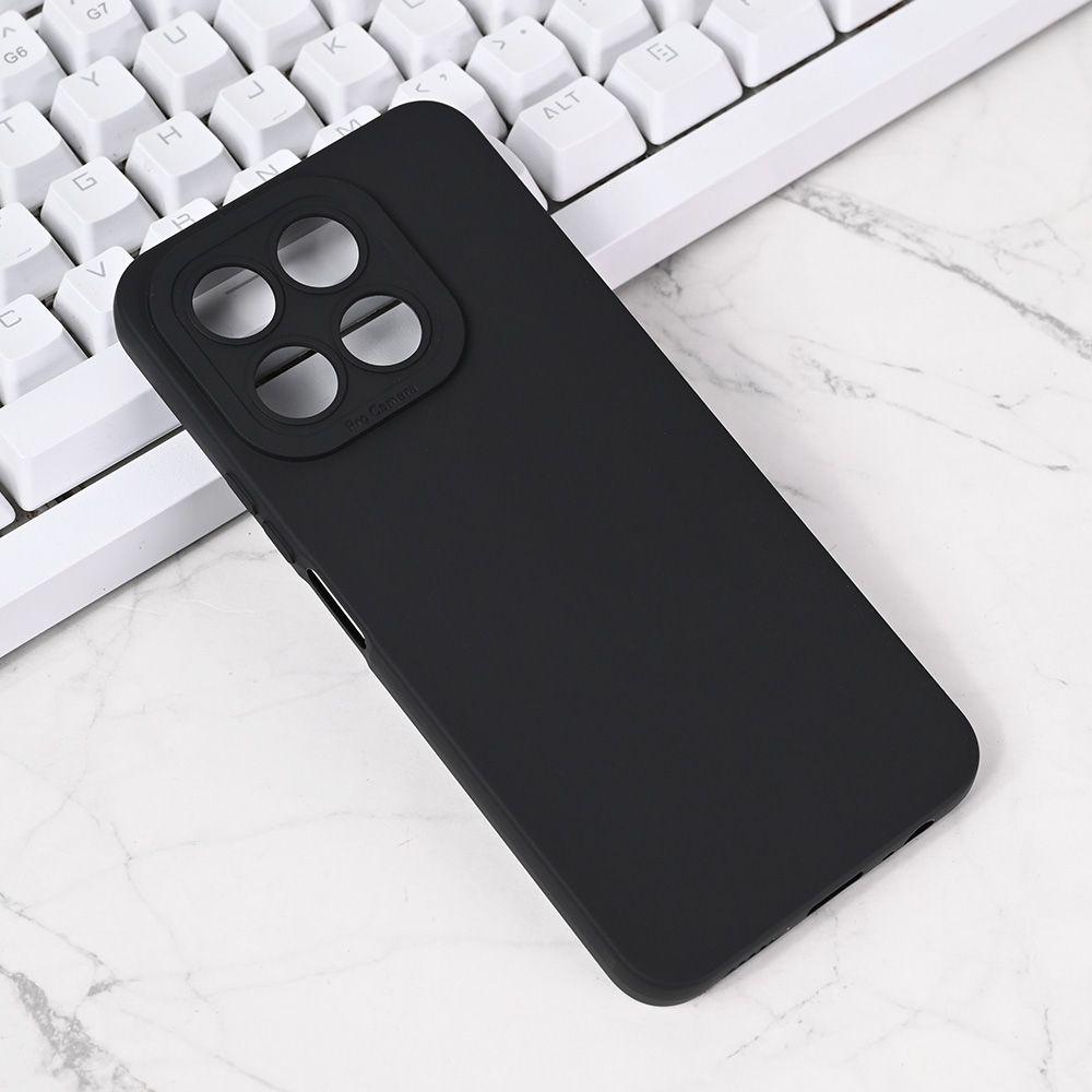 Maska za Honor X6c Silikonska, Pro Camera, Crna