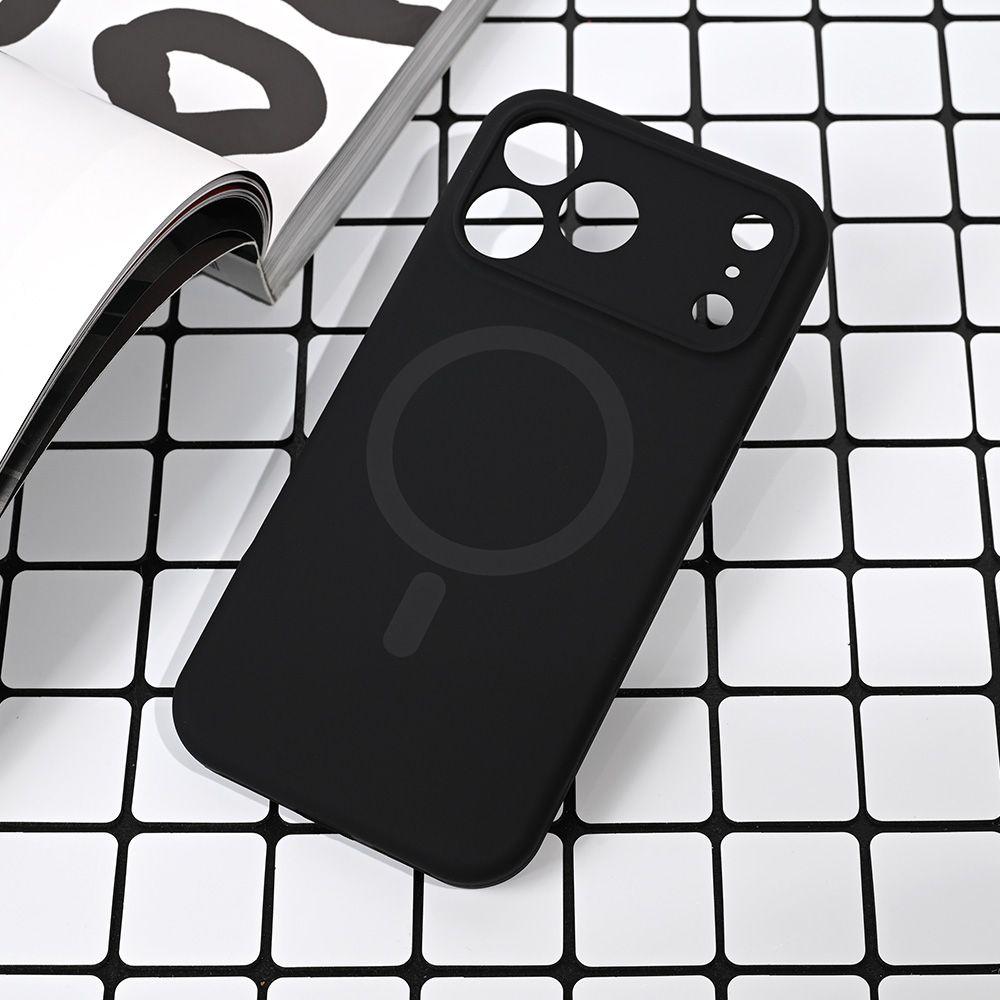 Maska za iPhone 17 Pro Max 6.9 Magsafe Pure color, Crna