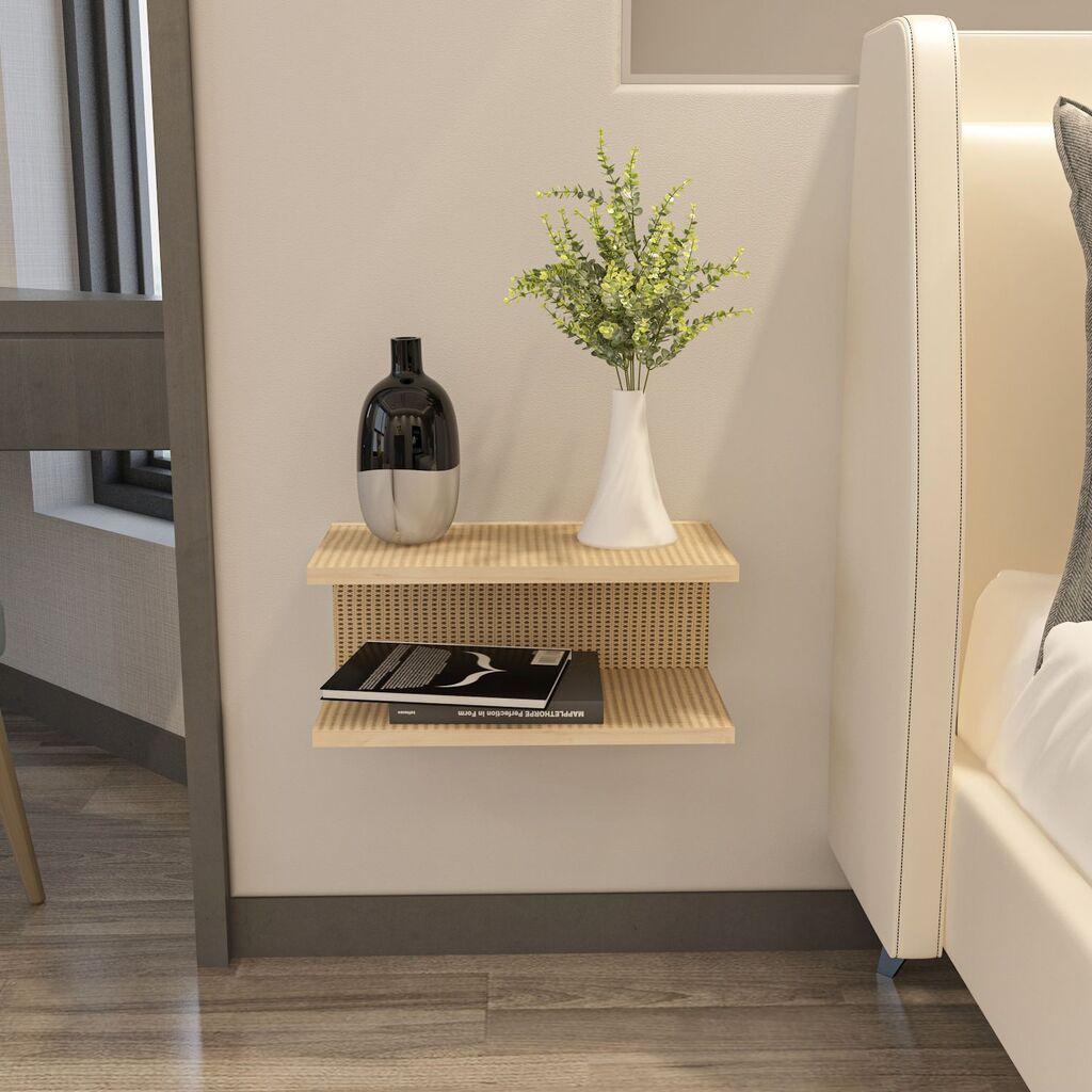 Hanah Home Noćni stočić Ramira, 45x19.6x23.8 cm, Krem