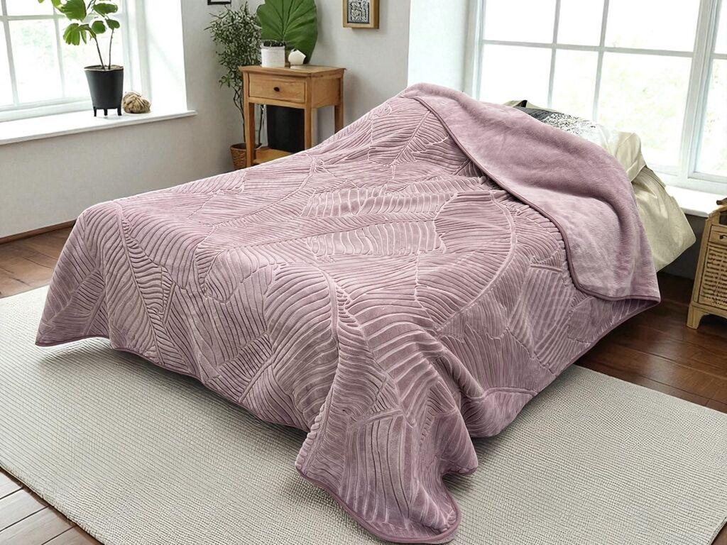 Viktorija Ćebe Merinos A4 List, 220x240 cm, Ljubičasto