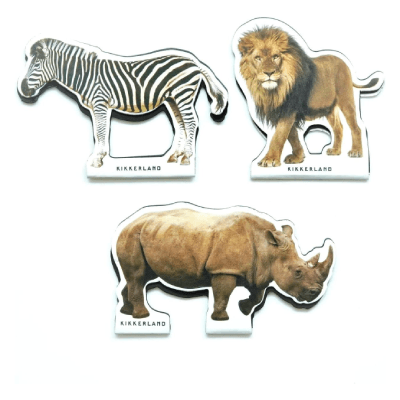 Kikkerland Set bukmarkera African mammals, 3 komada