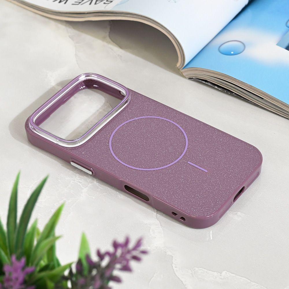 Maska za iPhone 17 Pro 6.3 Magsafe Sparkle Dust, Ljubičasta