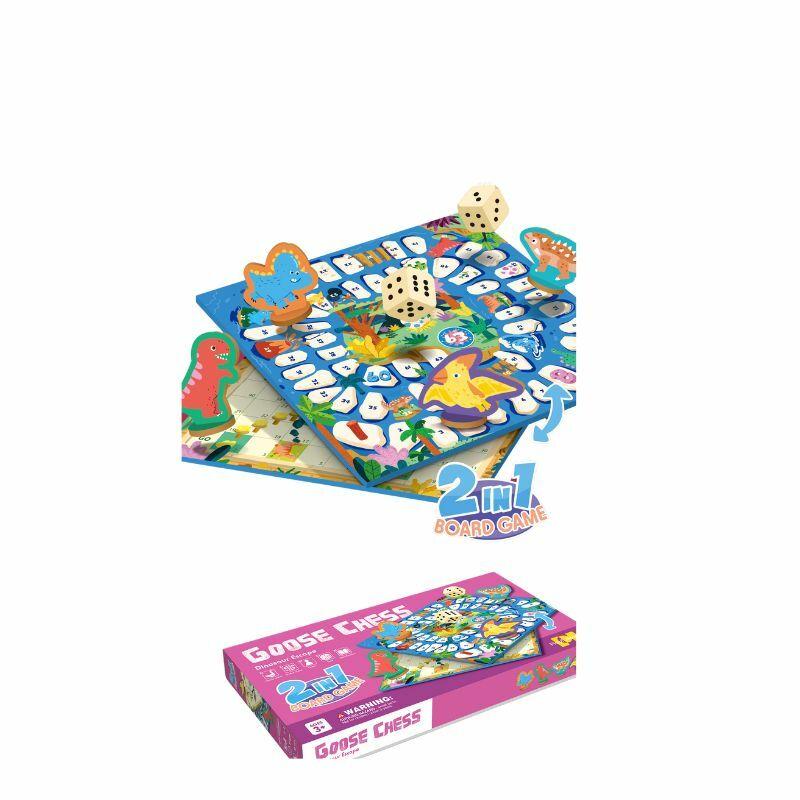 Društvena igra Goose / Chess Dinosaur 88903, 2u1